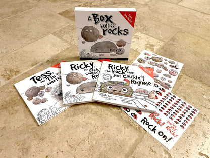 A Box Full of Rocks: 3 Book Box Set + Stickers!